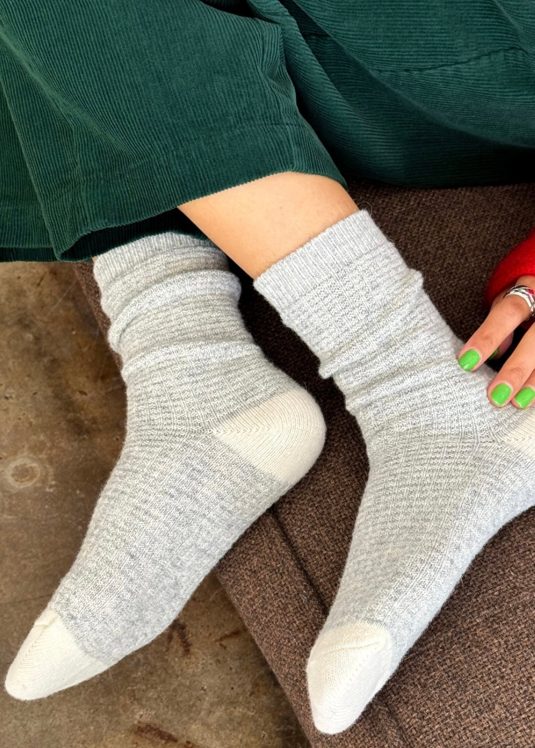 Wool Waffled Socks