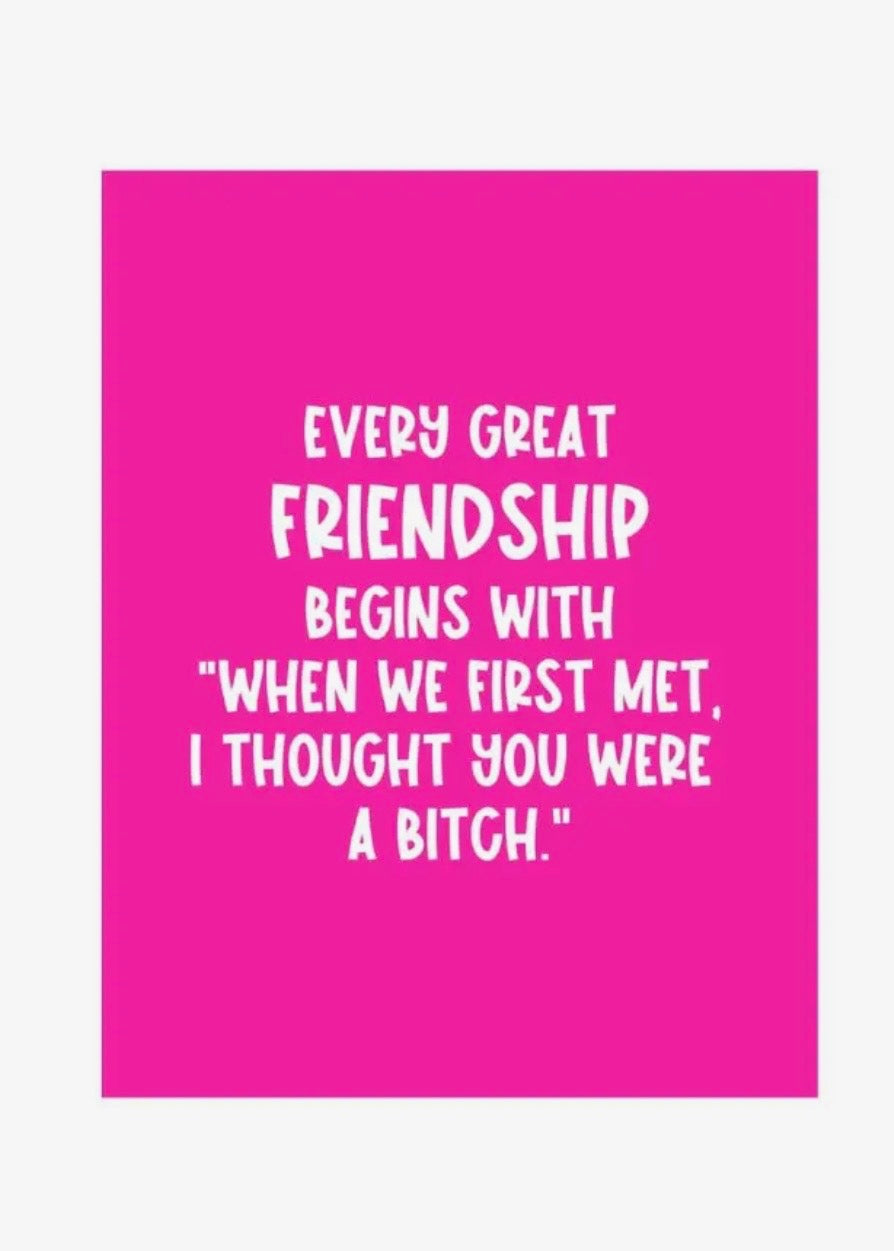 Every Great Friendship Card