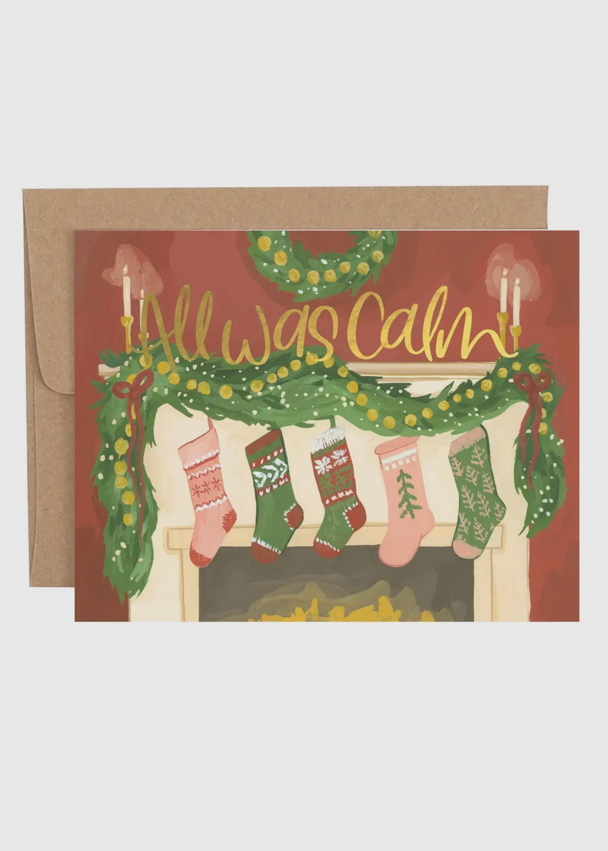 All Was Calm Holiday Greeting Card