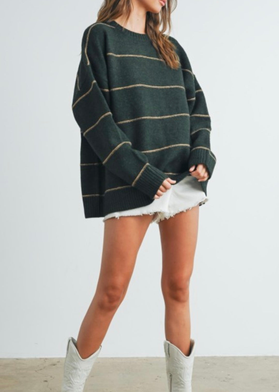 Evergreen Stripe Sweater