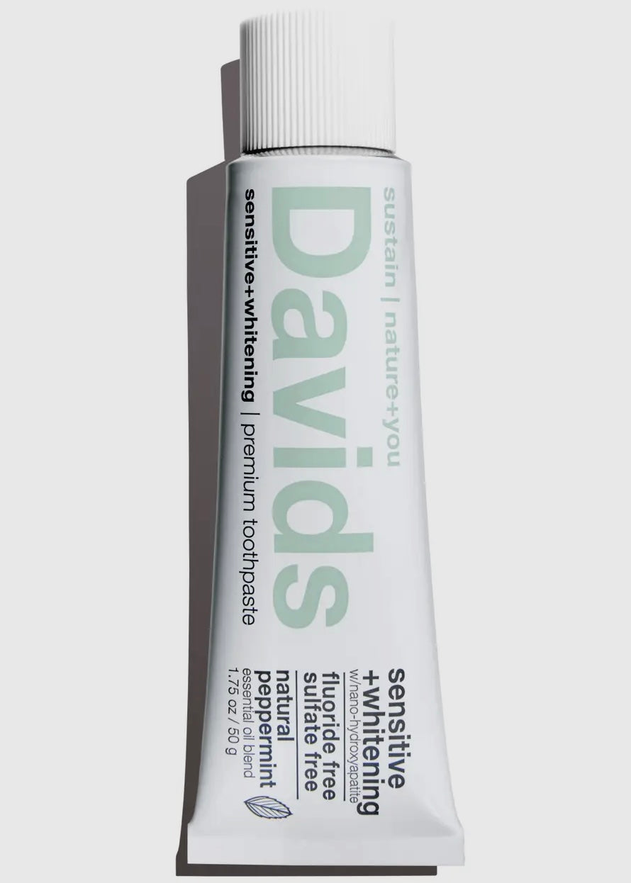 Davids Travel Size Toothpaste / Sensitive+Whitening
