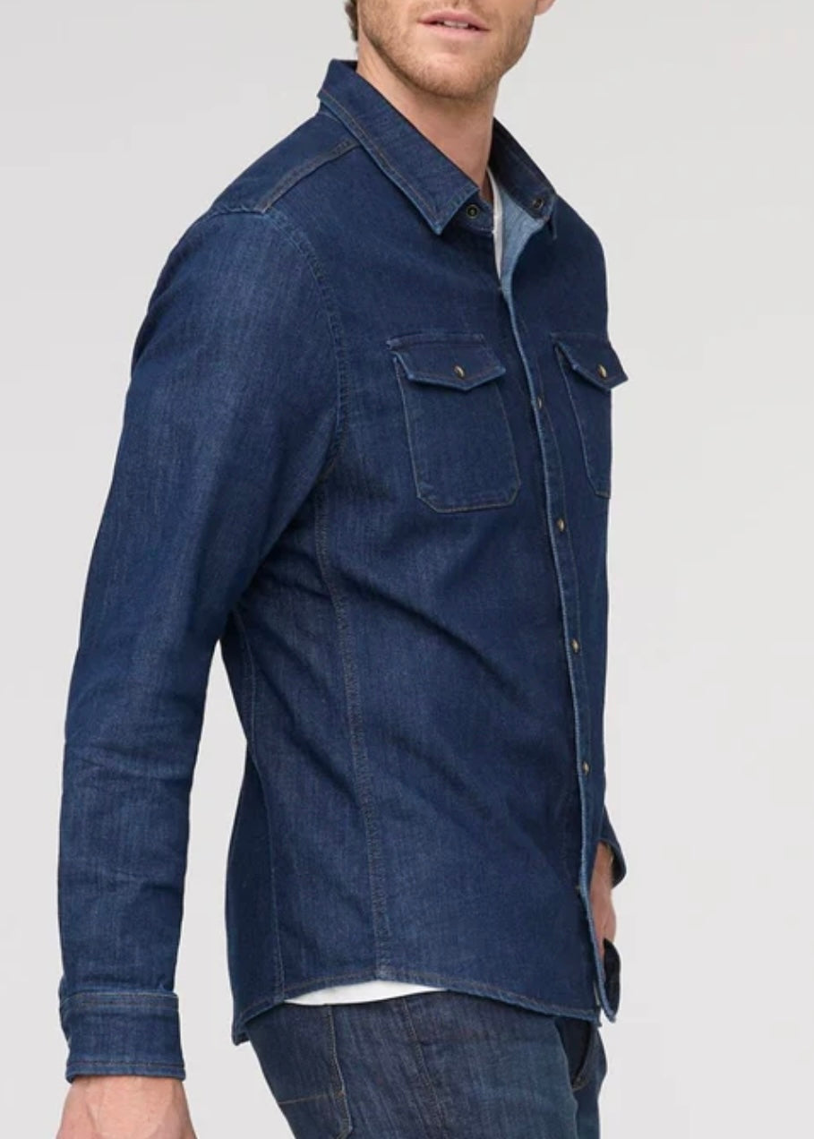 Performance Denim Lite Two-Pocket Shirt - Dark Stone