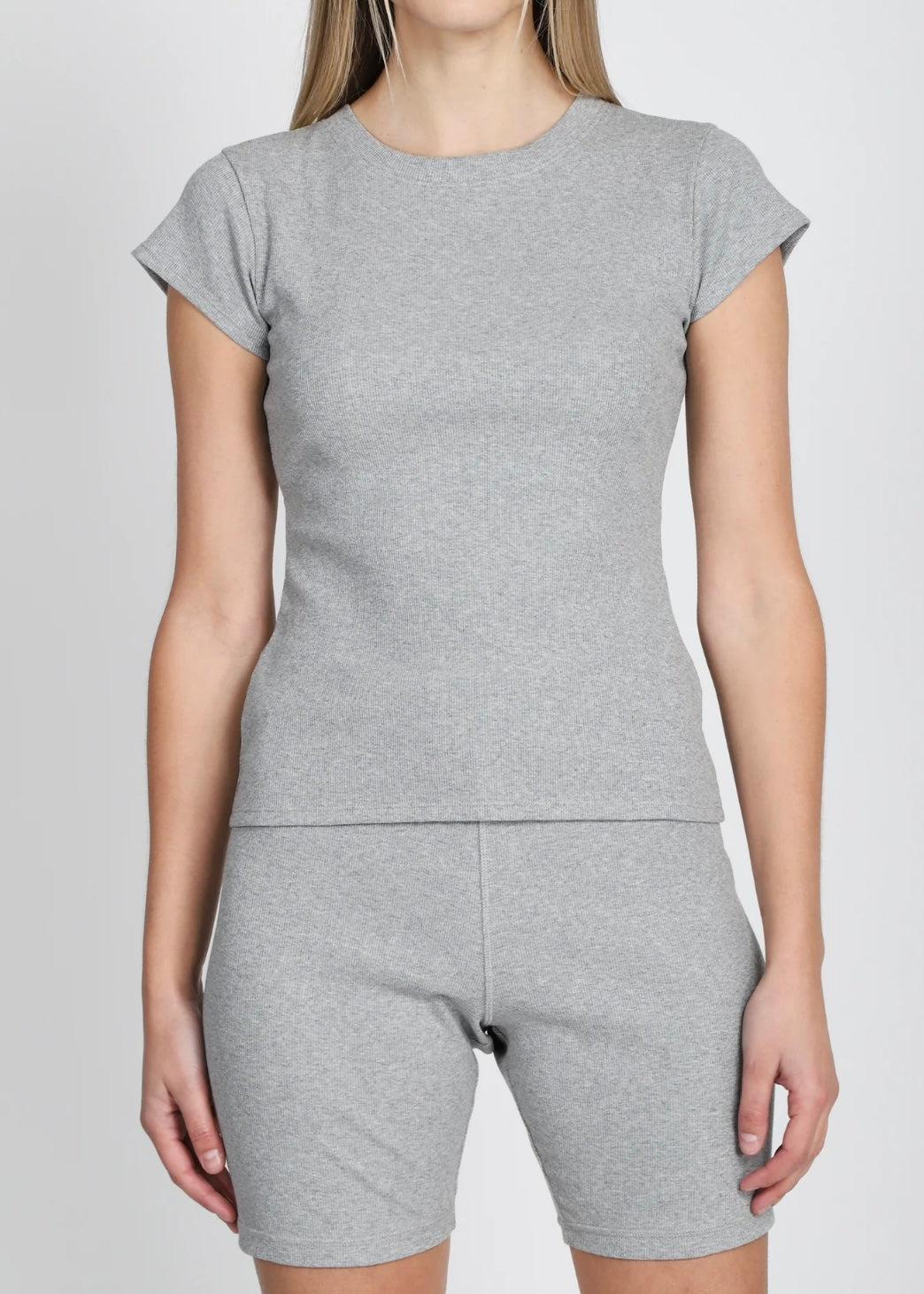 Ribbed Fitted T-Shirt