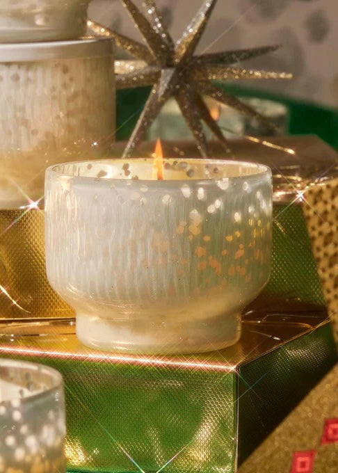 Crystal Pine Holiday Mercury Inverted Candle