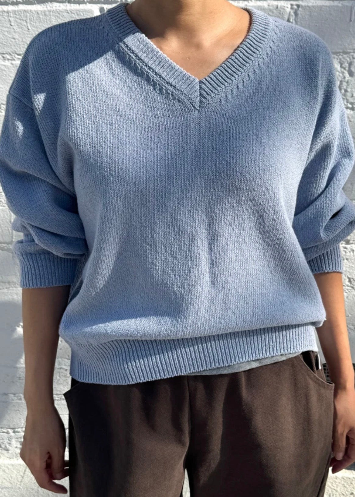 *pre-order Abby Cotton V-Neck Sweater