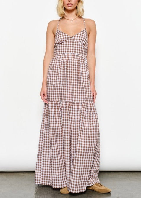 Paloma Gingham Maxi Dress