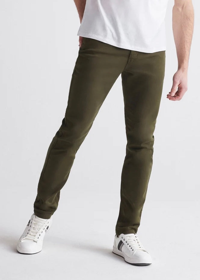 No Sweat Slim Pant in Army Green