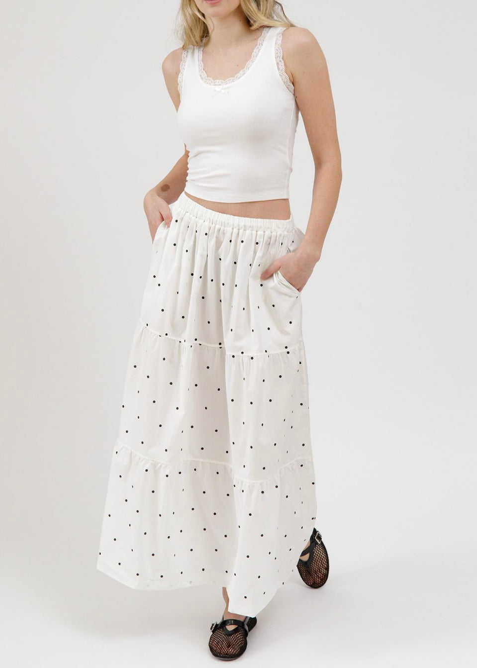 Poplin Long Skirt