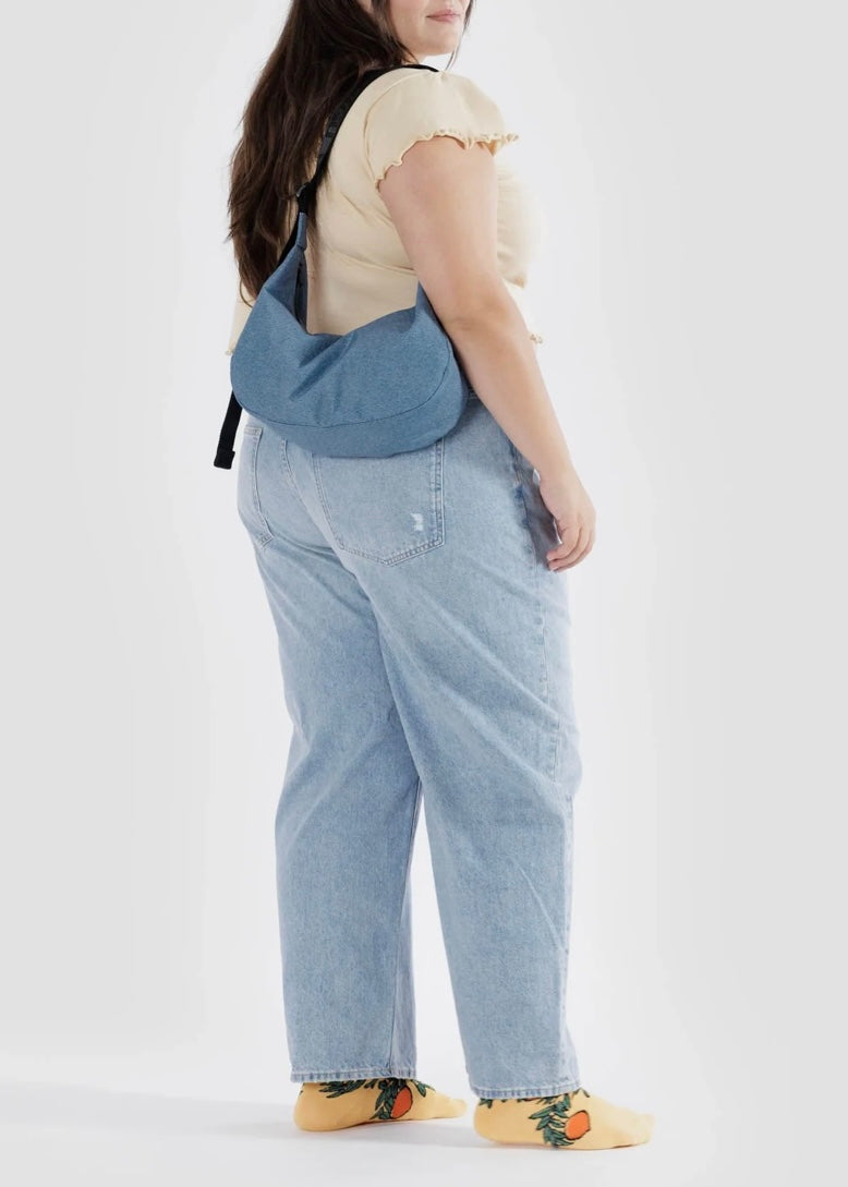 Medium Nylon Crescent Bag