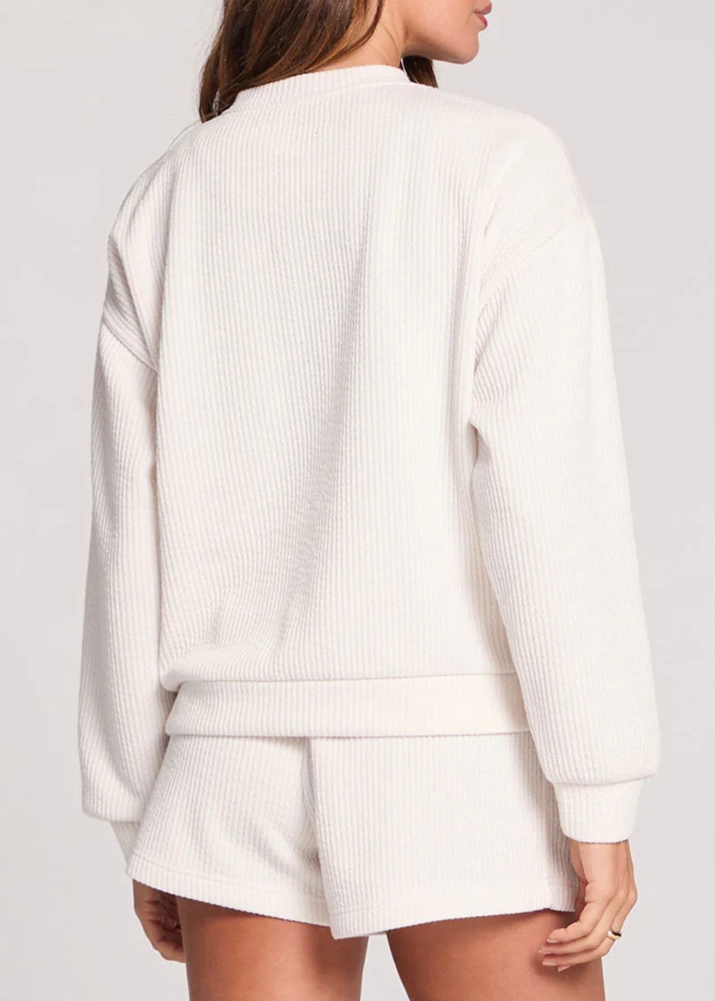 Long Sleeve Ecru Pullover