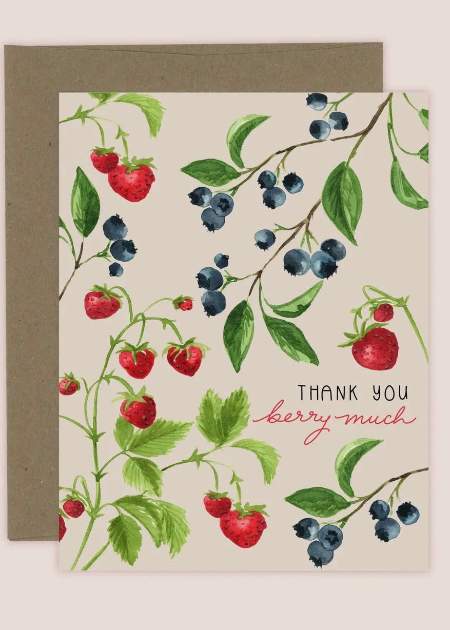 Berry Thanks Card
