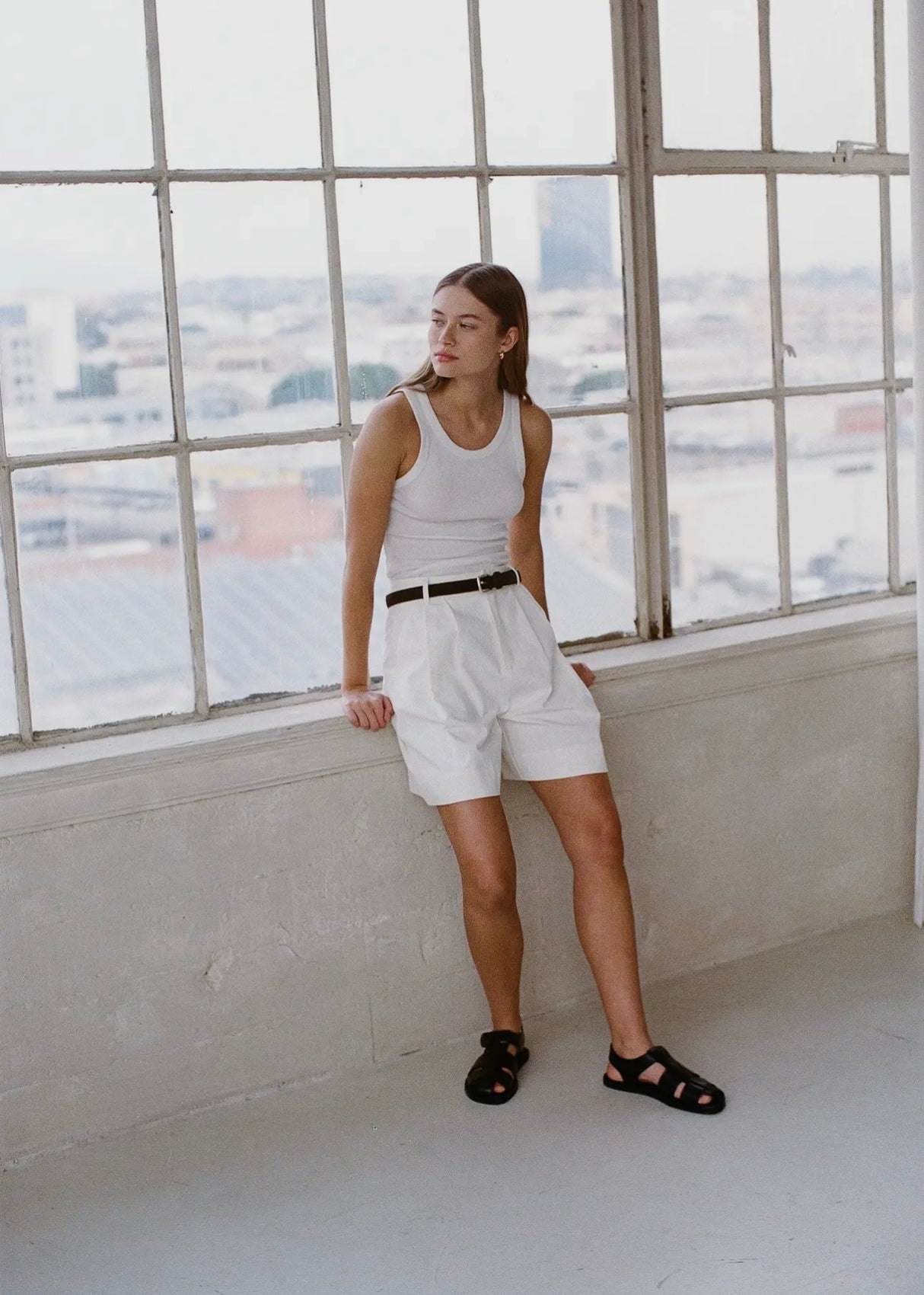 Cotton Straight Leg Short