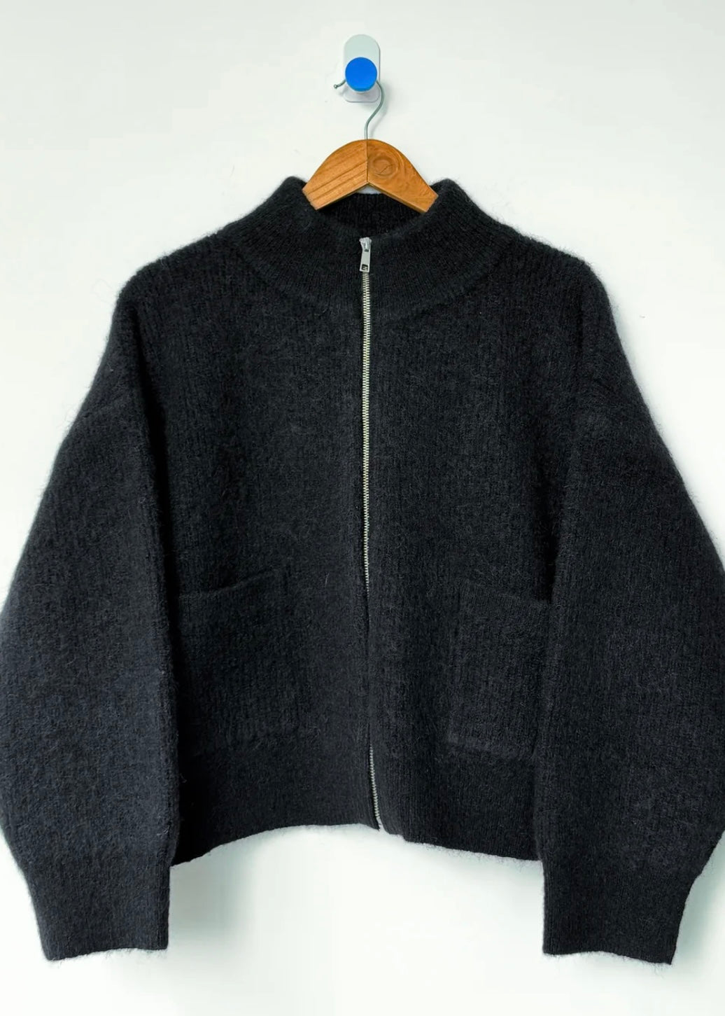 Alpaca Zip Front Jacket