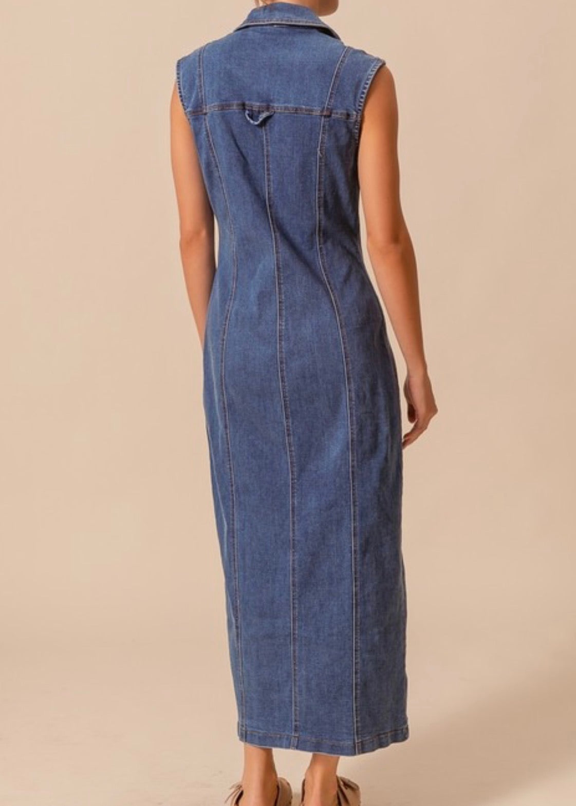 Montana Button Down Denim Dress