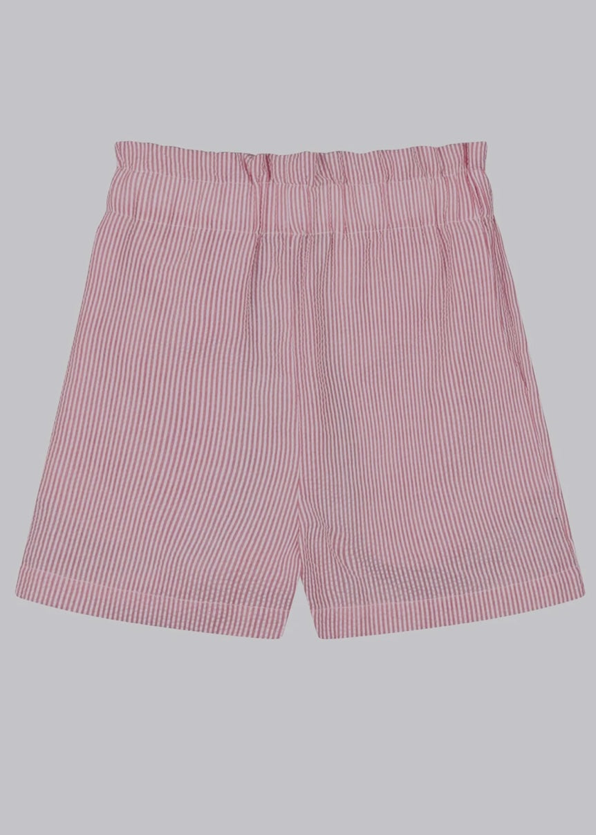 Seersucker Paper Bag Shorts