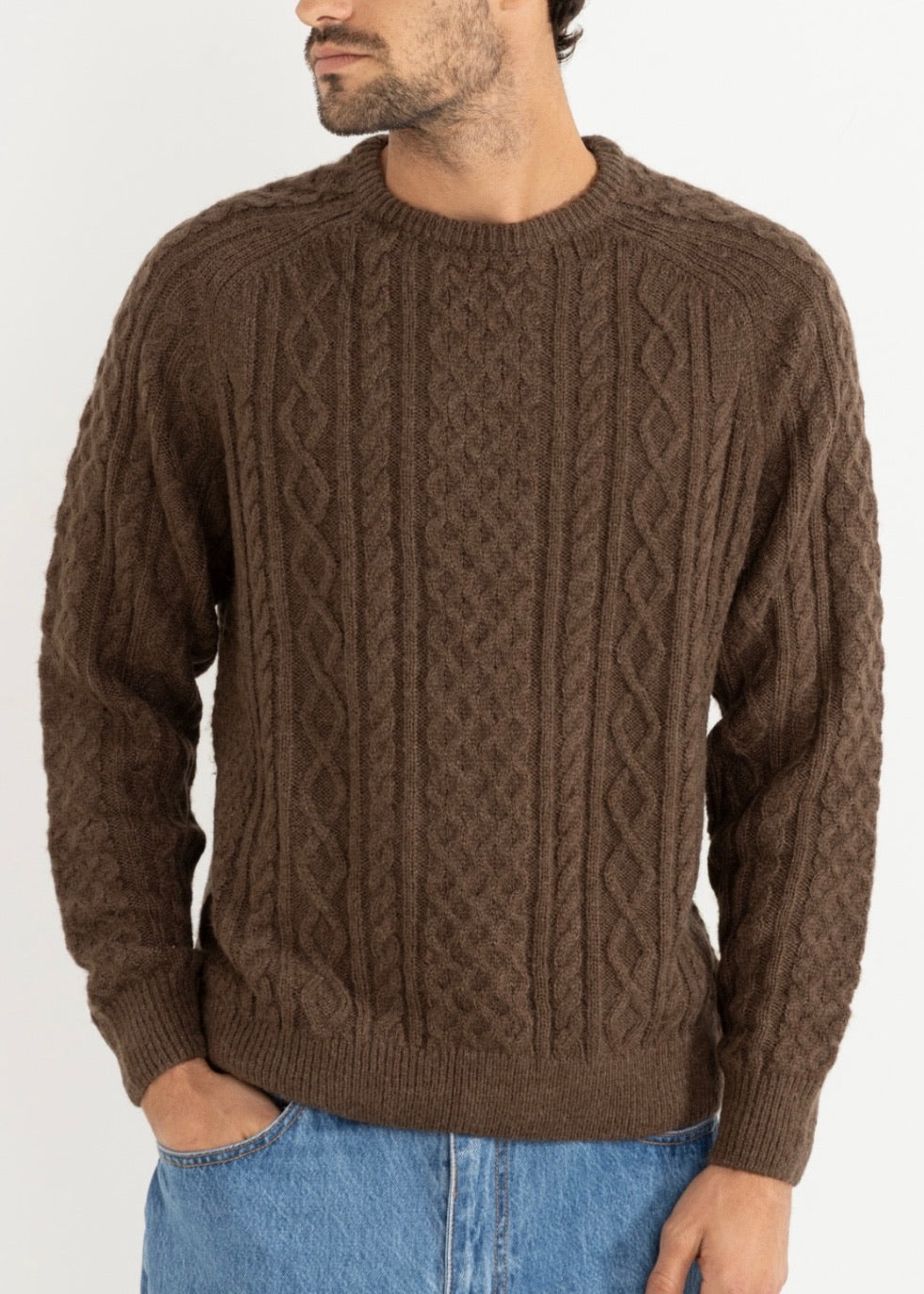 Mohair Fishermans Knit Sweater
