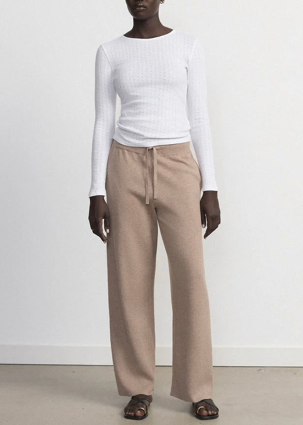 The Long Sleeve Pointelle Top