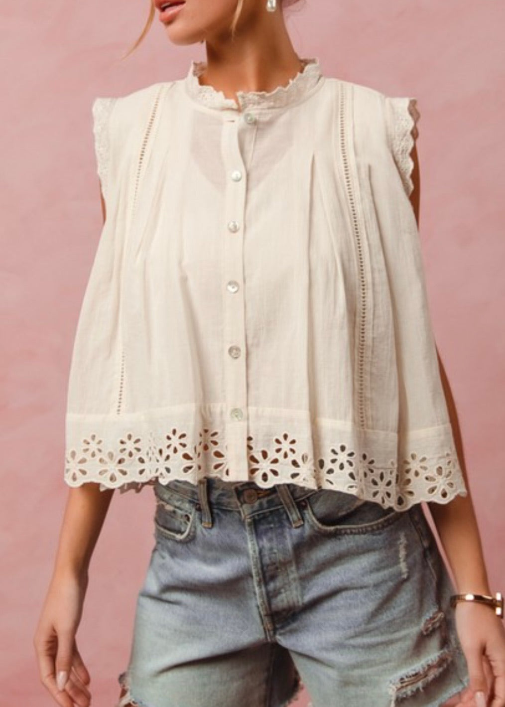 Sonya Pleated Top