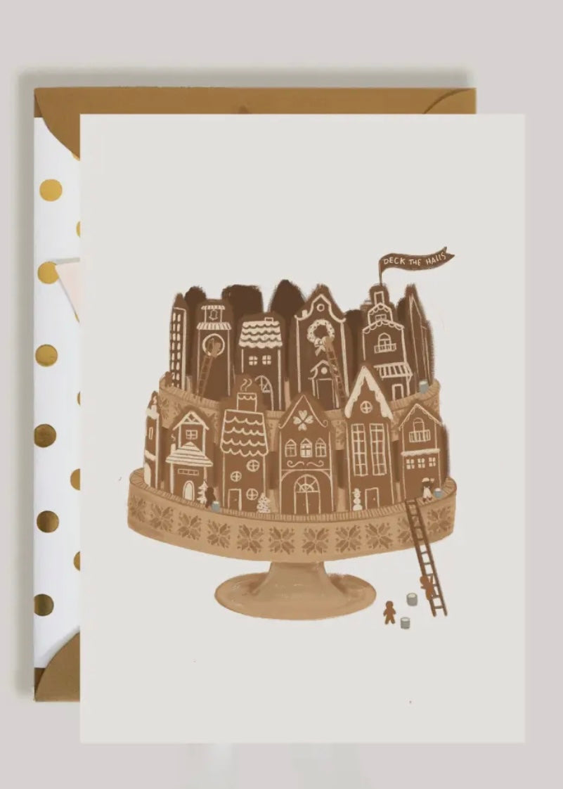 Gingerbread Biscoff Cake Card