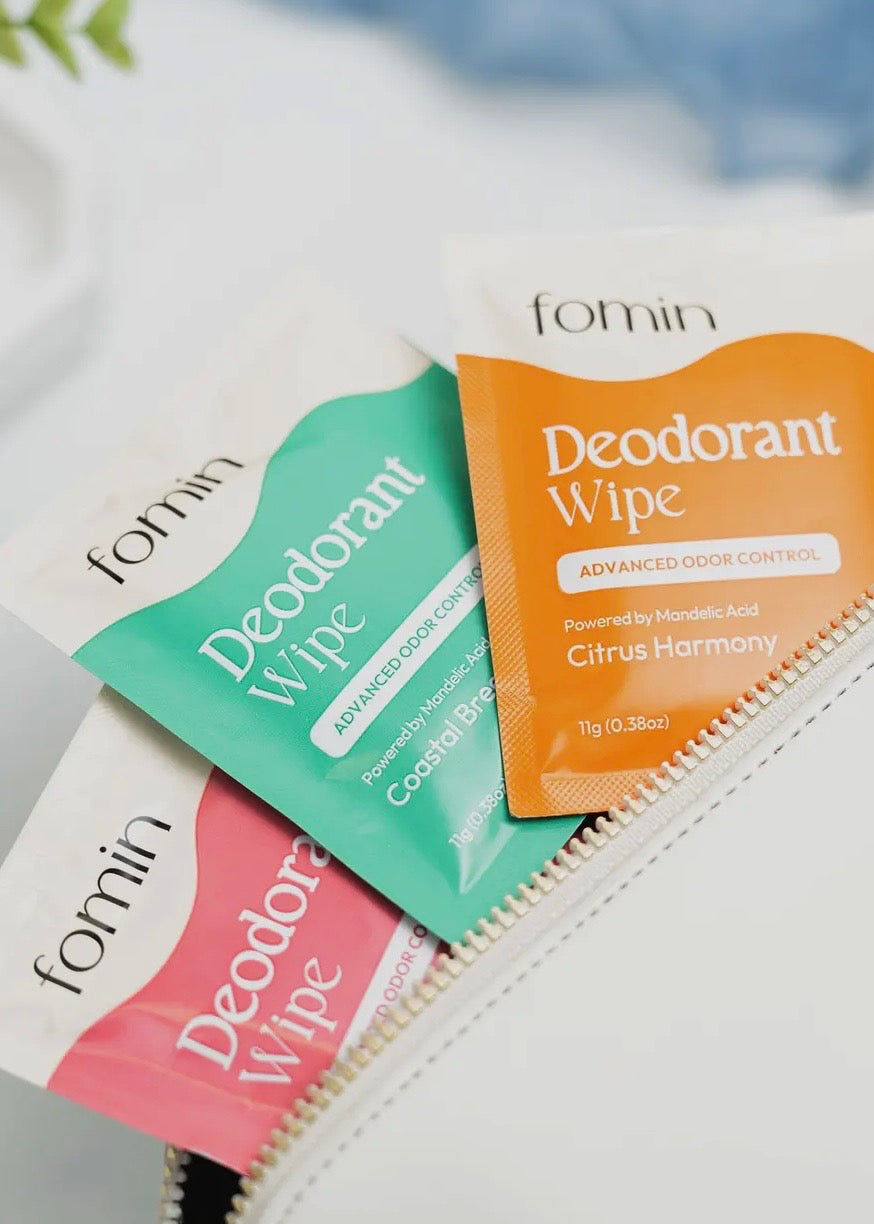 Acidified Deodorant Wipes - Pack of 5