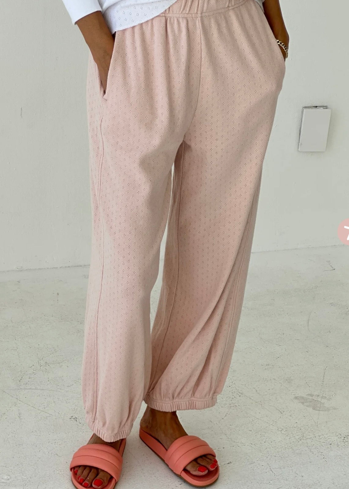 Pointelle Balloon Pants