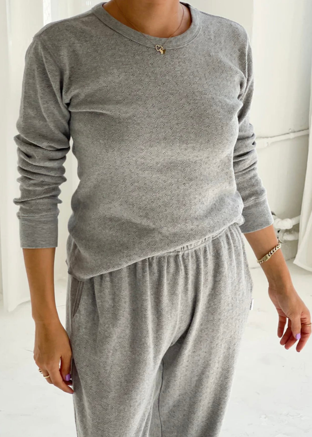 Pointelle Fundamental Tee