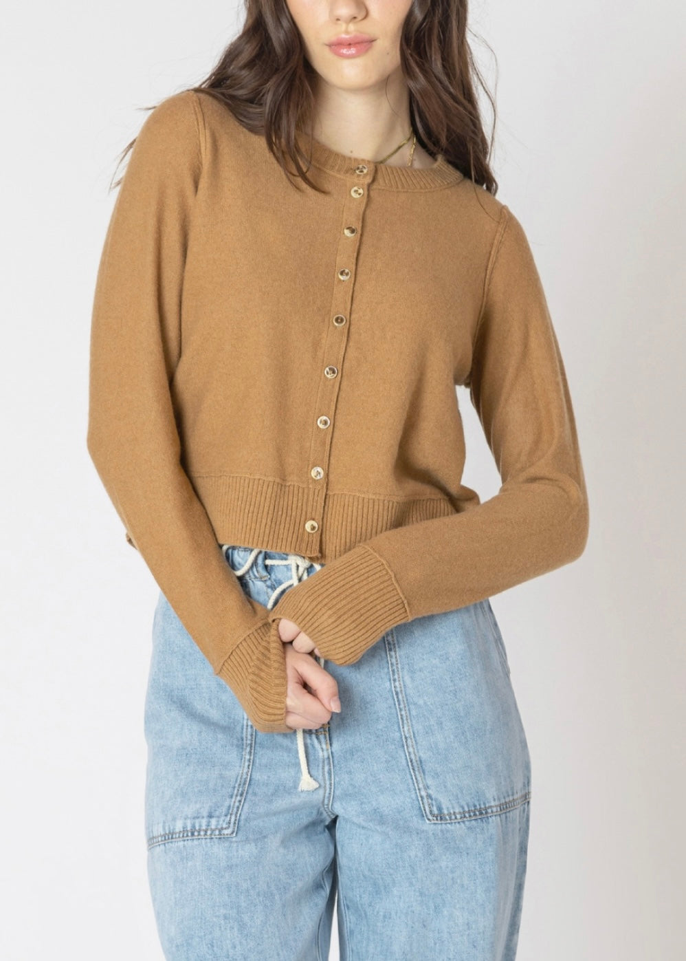 Easy Crewneck Cardigan