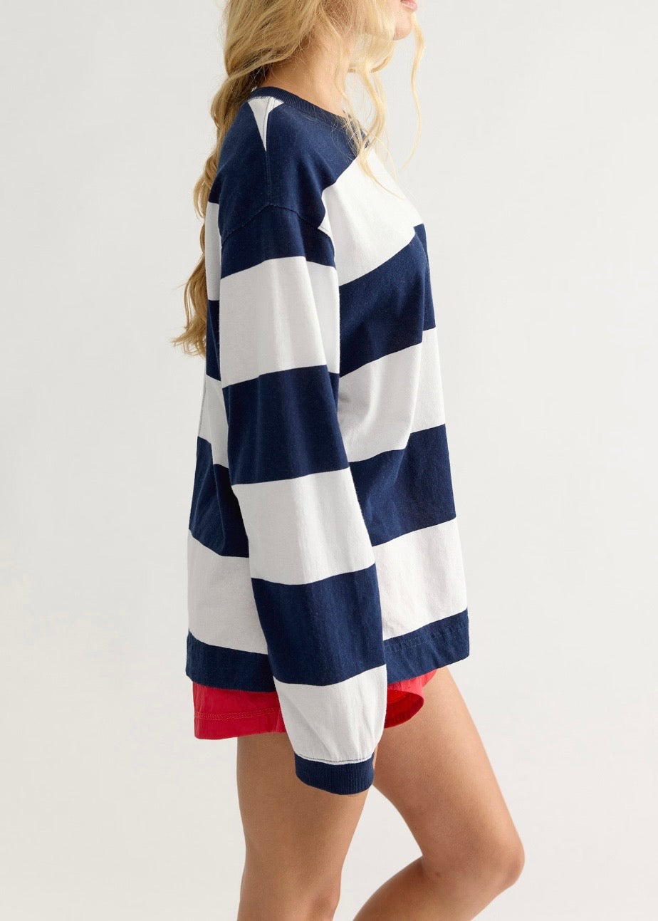 Stripe Hustle Layering Tee