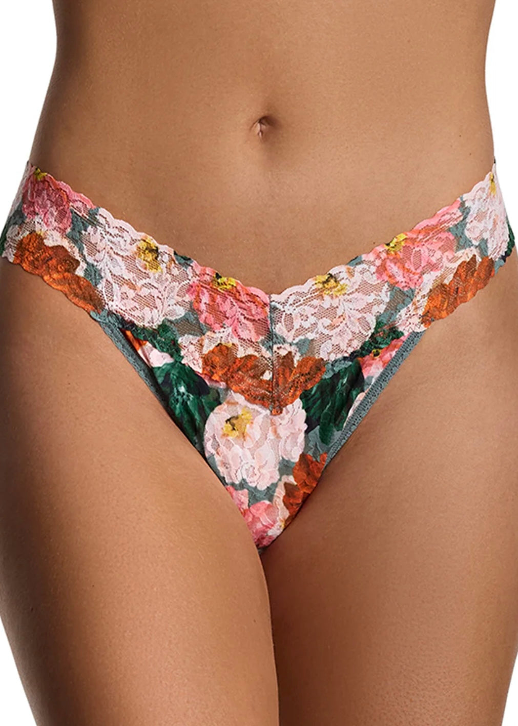 Signature Lace Printed Thong