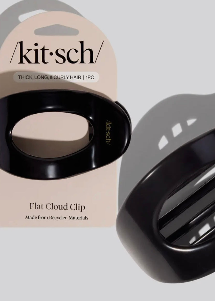 Black Flat Cloud Clip