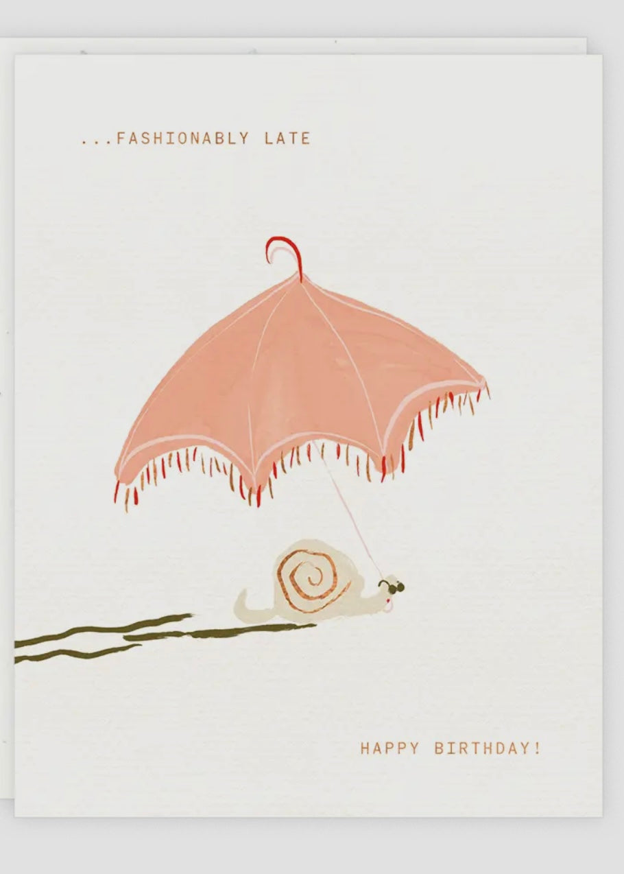 Snail Umbrella Card