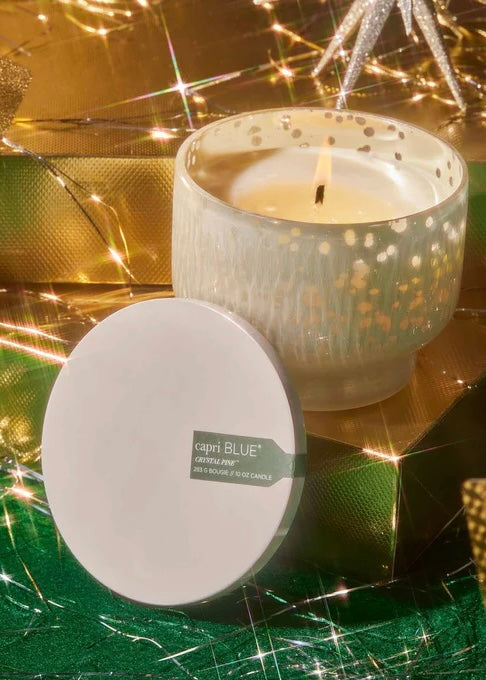 Crystal Pine Holiday Mercury Inverted Candle