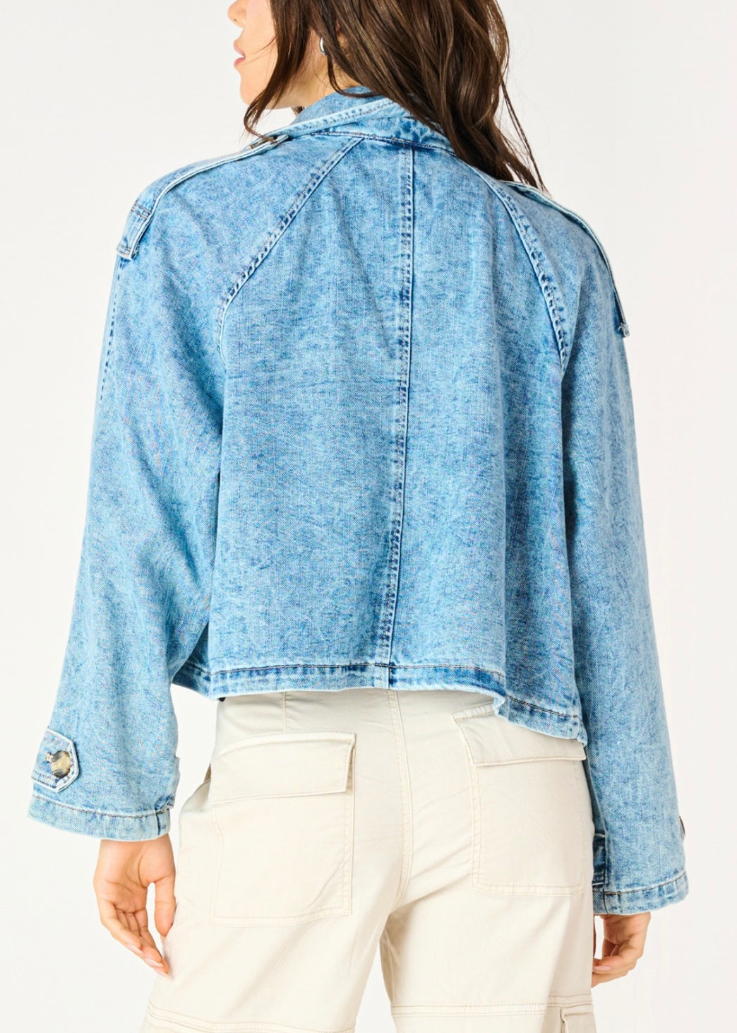 Double Breasted Denim Jacket