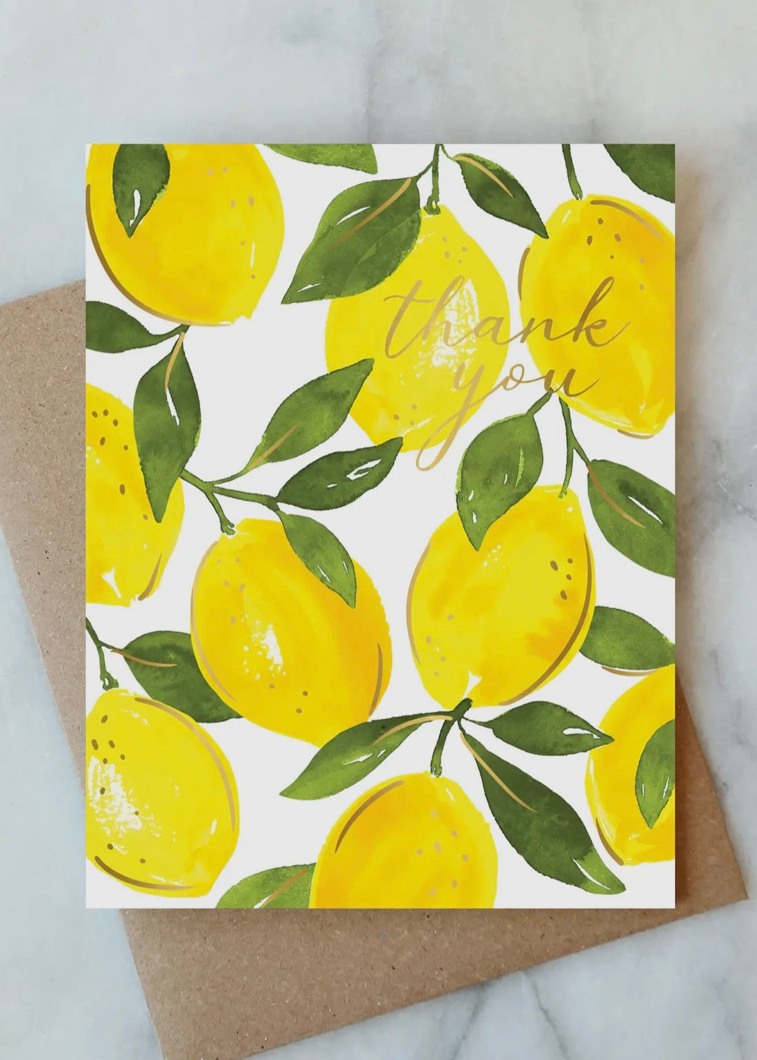 Lemon Thank You Card
