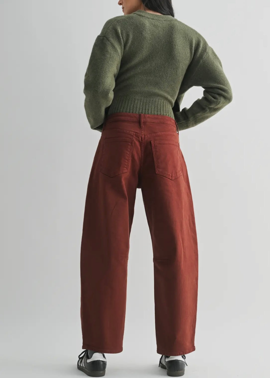 Utility Seamed Barrel Jean