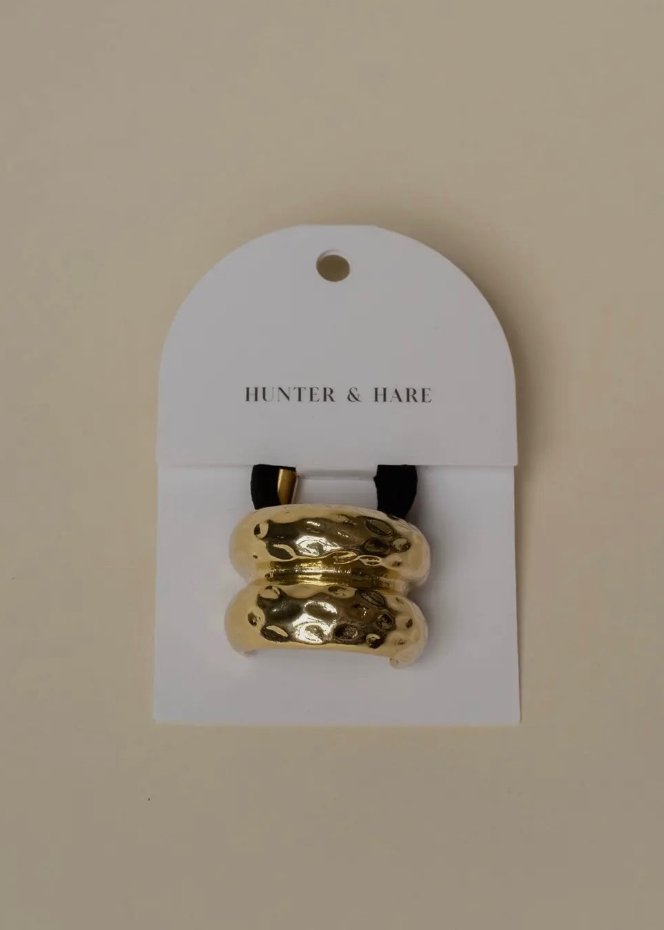 Hammered Metal Hair Bangle