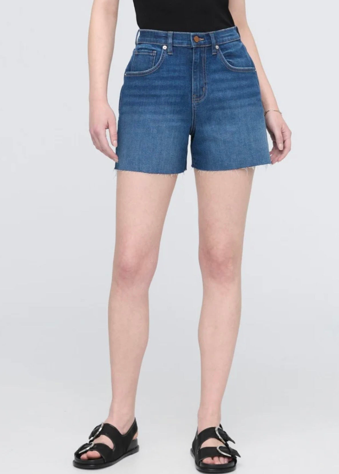 Performance Denim+ HIgh Rise Relaxed Short
