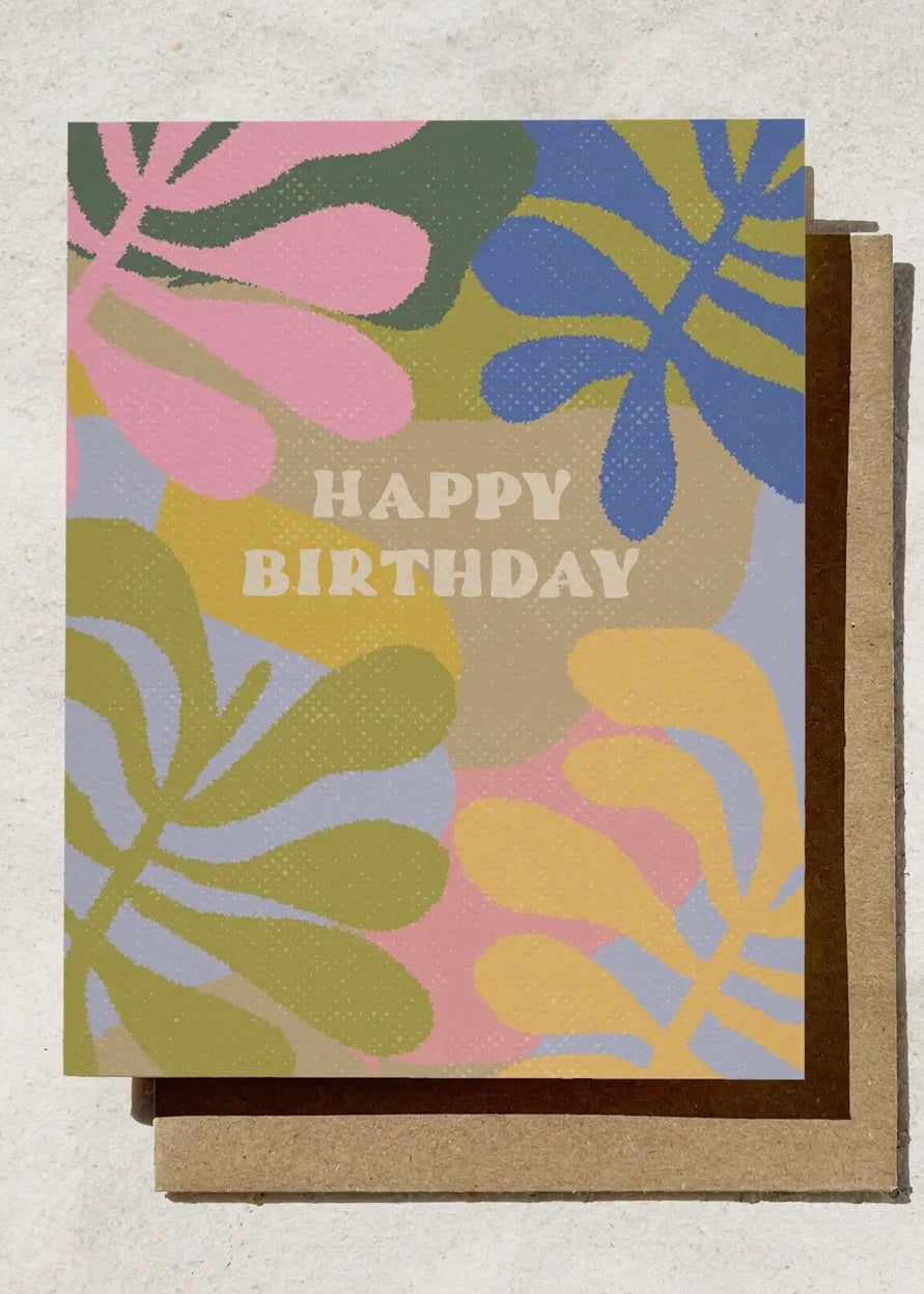 Floral Happy Birthday Card