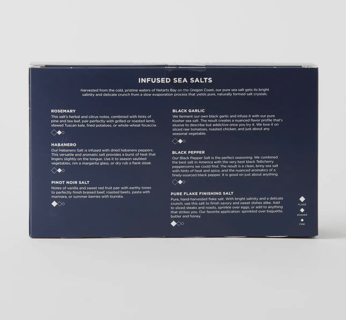 Infused Sea Salt Gift Set - Six Vial Set with Wooden Stand