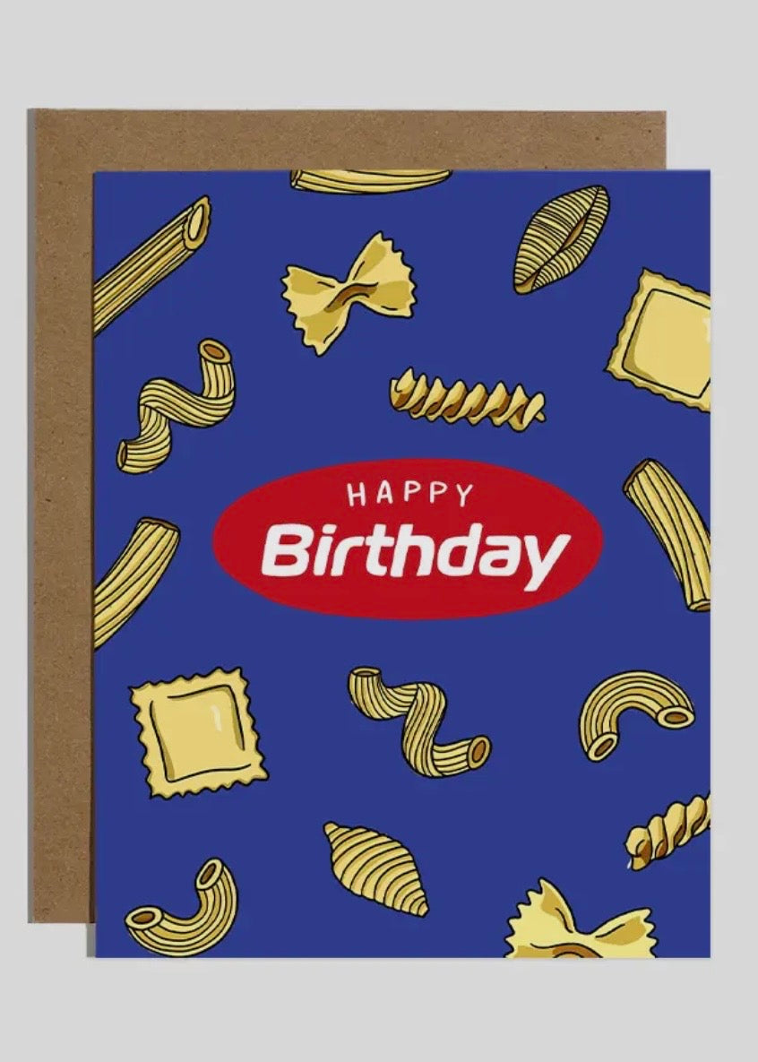 Pasta Birthday Card
