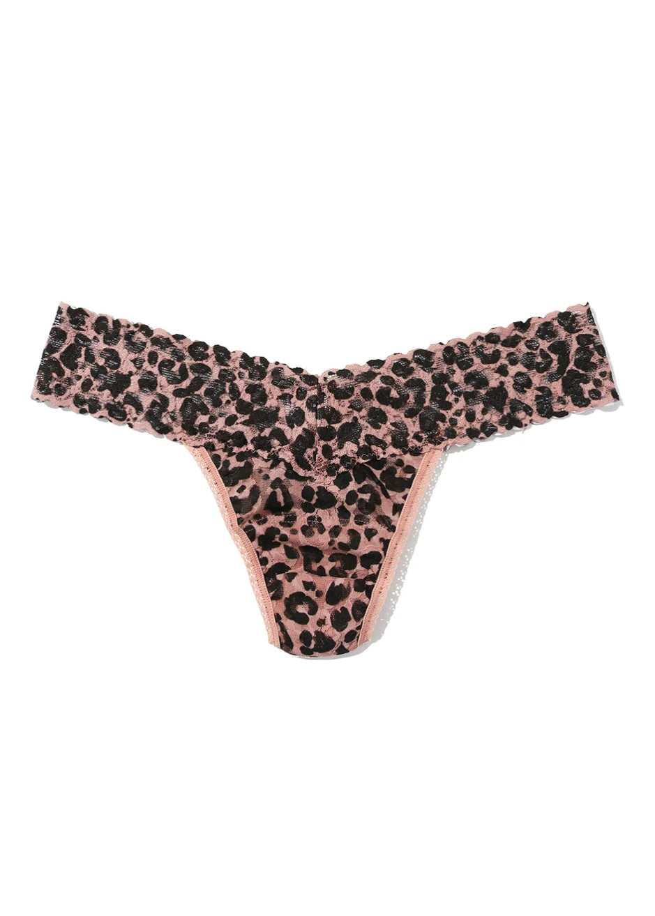 Signature Printed Lace Thong