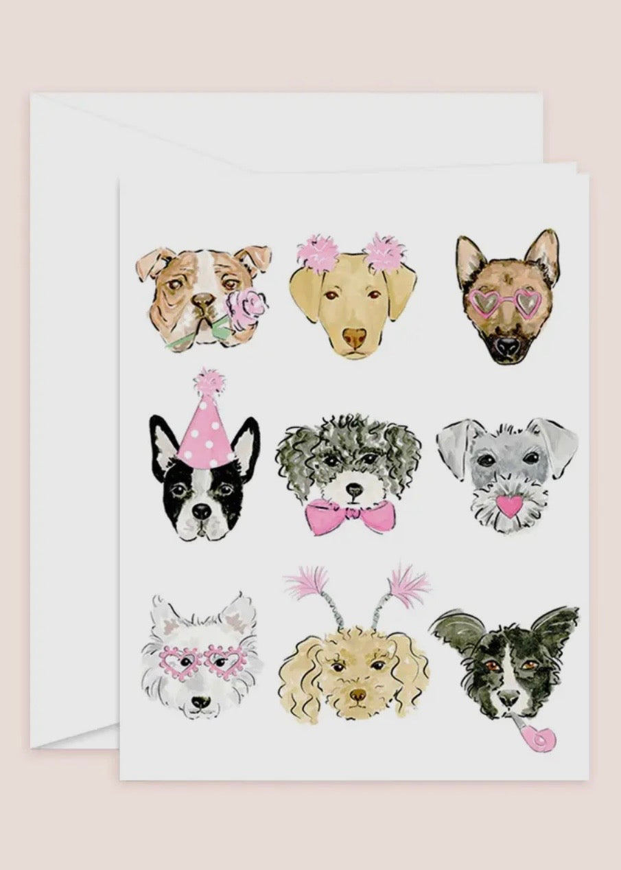 Valentine's Day Dogs Card