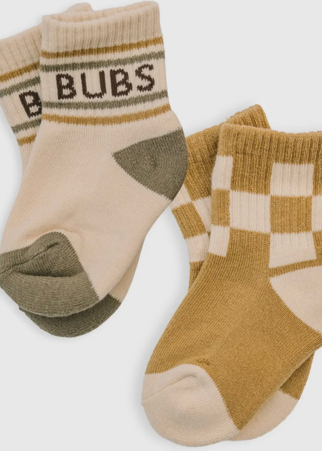 Checkered & Bubs Stripe 2-pack