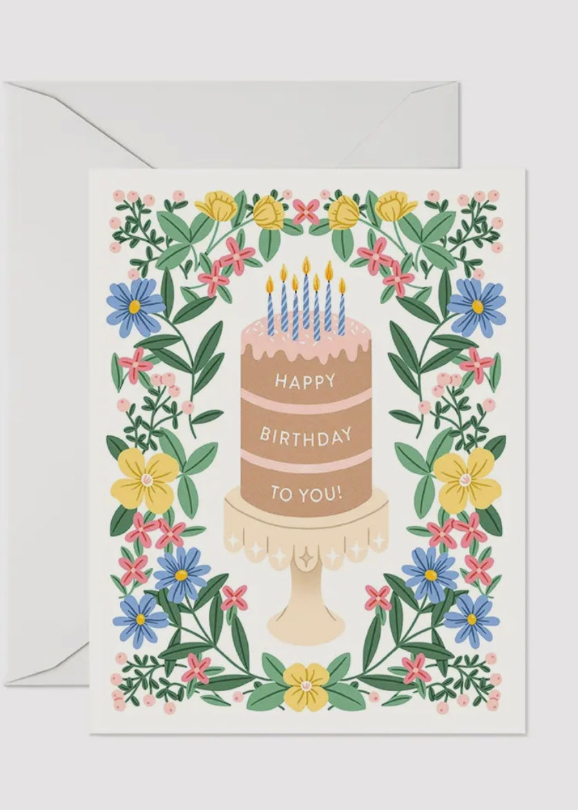 Happy Birthday Cake Card