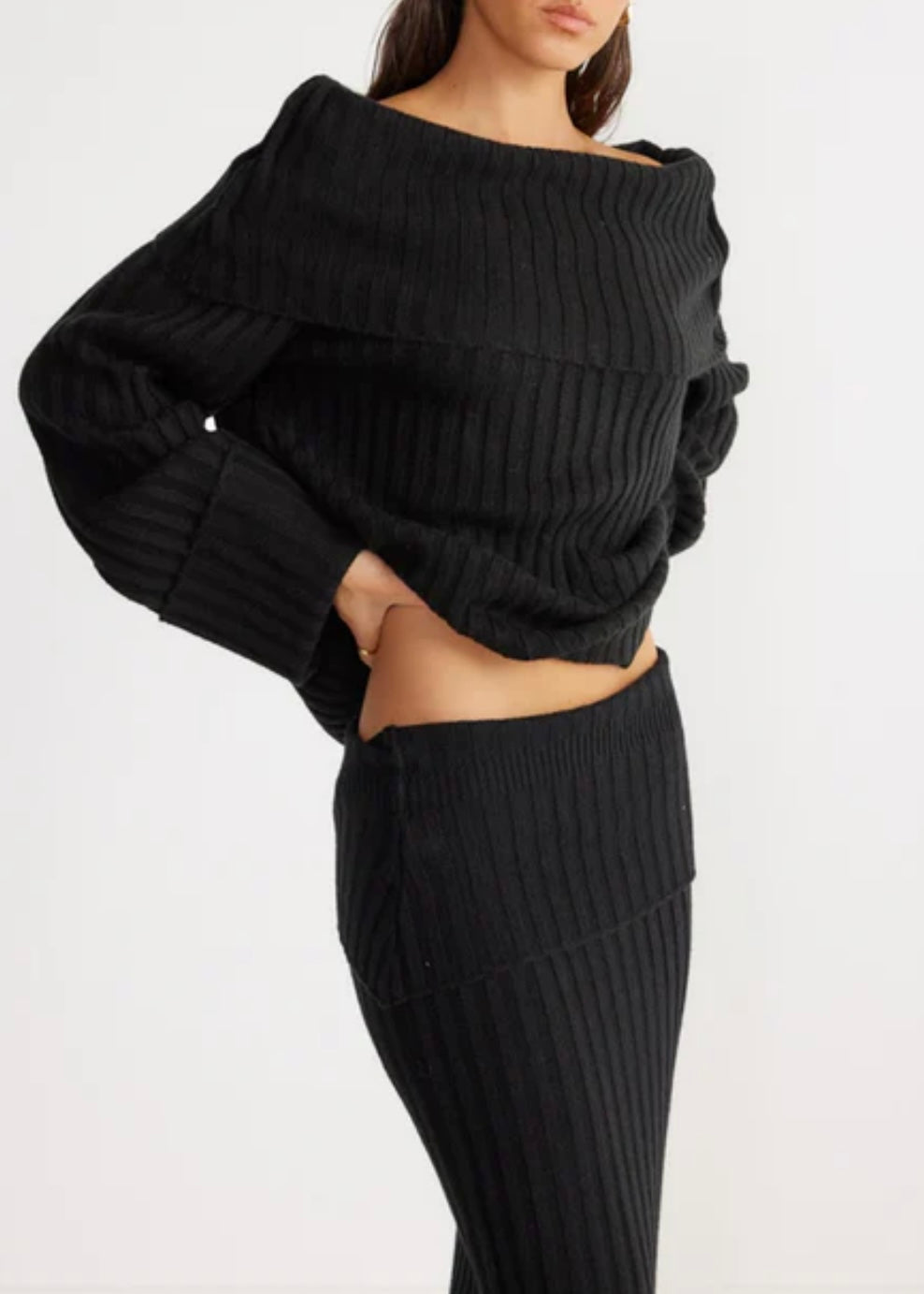 Brooks Off Shoulder Jumper