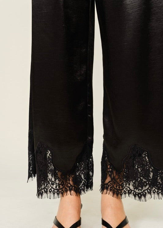 Bella Satin Lace Pants