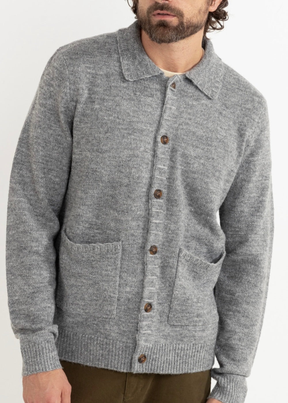 Mohair Whip Stitch Knit Sweater