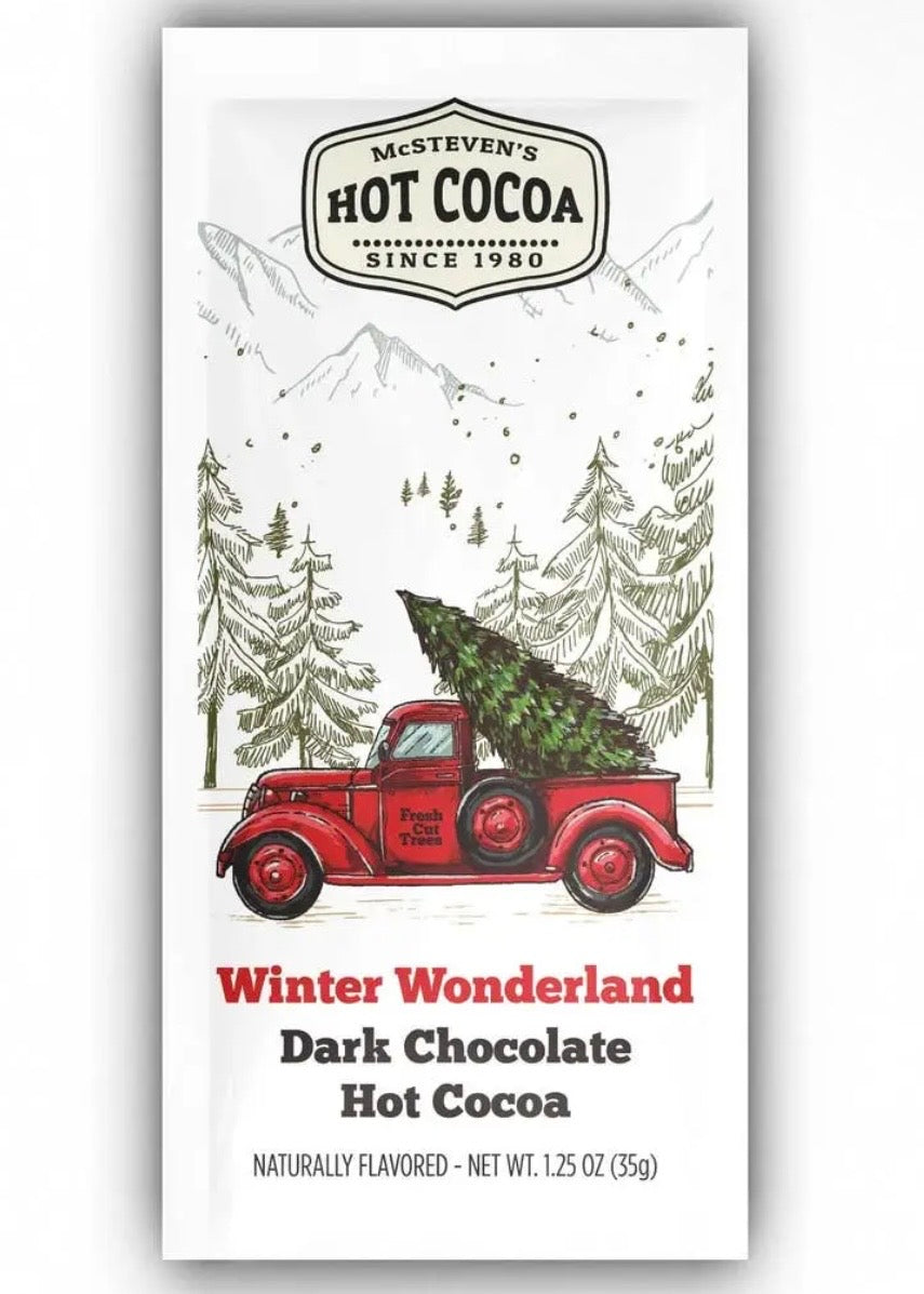 Winter Wonderland Red Truck Dark Choc Cocoa