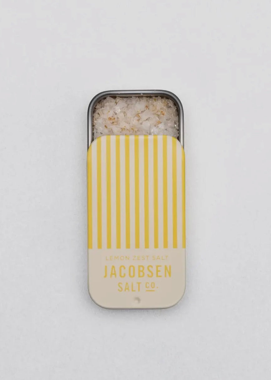 Infused Lemon Zest Sea Salt Slide Tin
