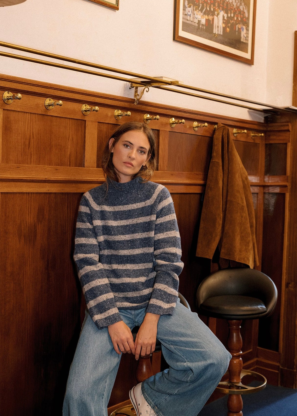 Striped Contrast Sweater